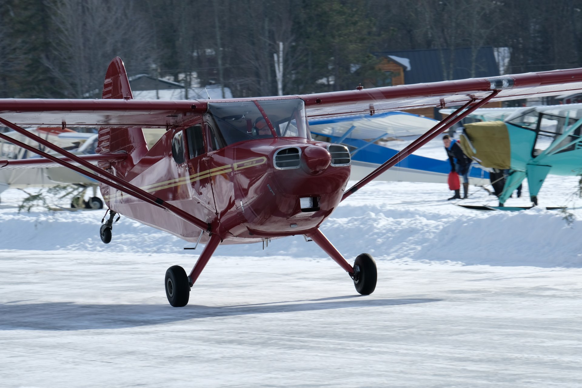 Aircraft on a Minnesota grass strip